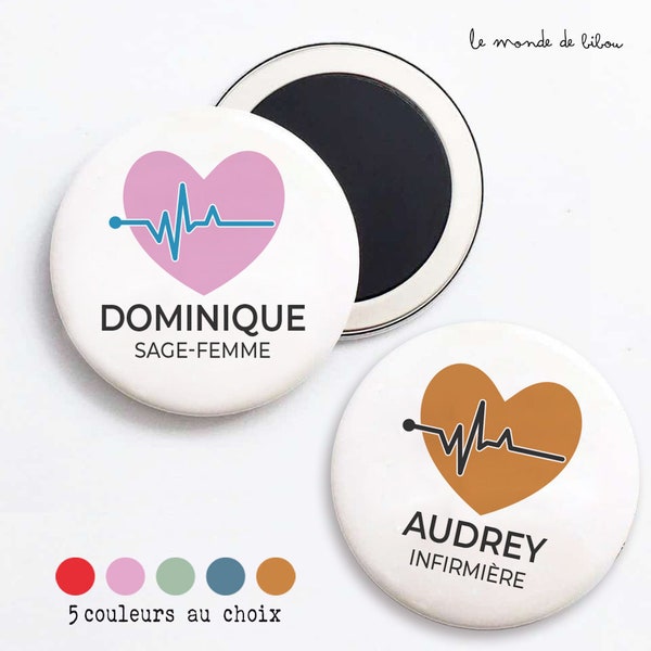 Magnet ou Badge personnalisé Métier médical