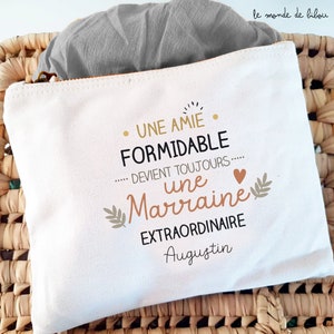 Extraordinary Godmother pouch - Personalized kit - godmother gift - godmother gift pouch - Baptism gift - future godmother