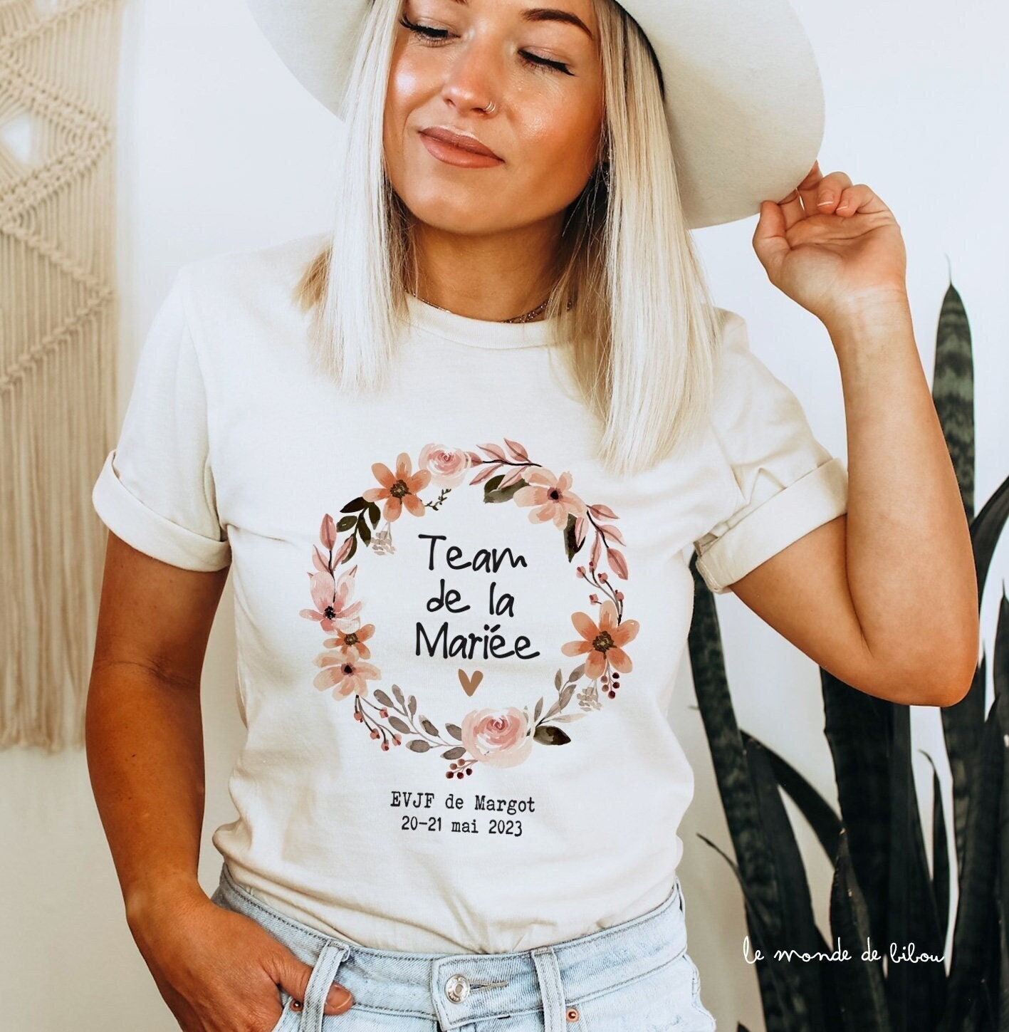 T-shirt personnalisé Mamie d'amour - Le Monde de Bibou