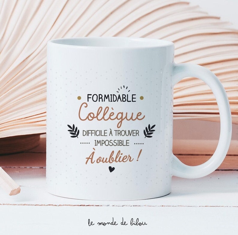 Mug personnalisé formidable collègue cadeau de départ cadeau collègue pour homme et femme image 1