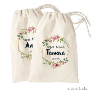 Personalized pouch bag| great witness| witness gifts| souvenir bag| country| wedding gift