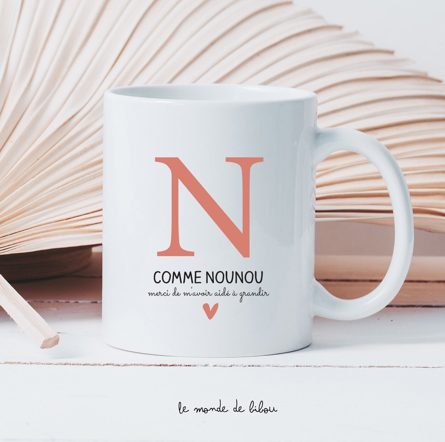 Mug Personnalisé Cadeau Merci de M'avoir Aidé à Grandir | Nounou Fête Des Nounous Assistante Materne