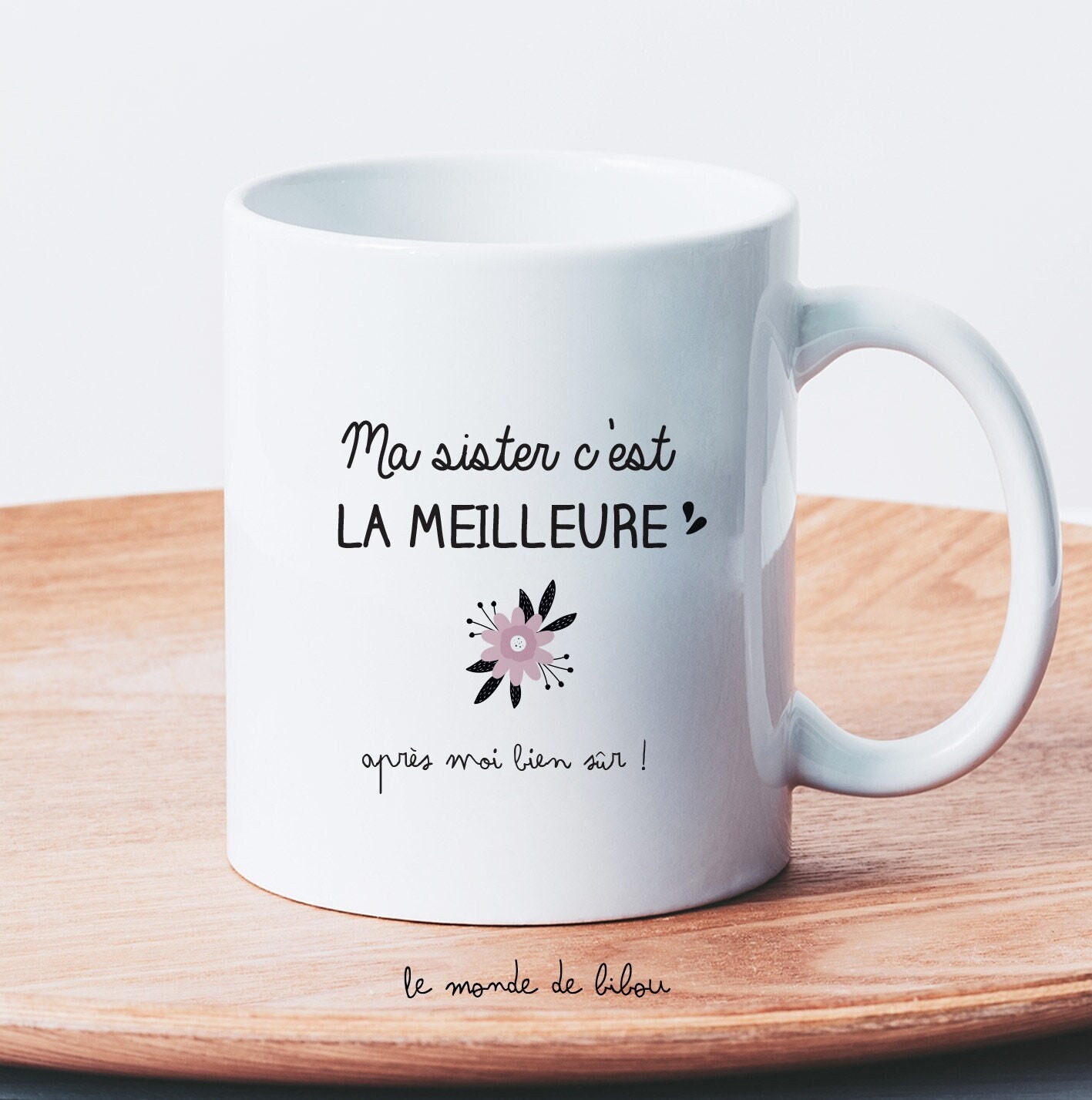 Mug Cadeau Personnalisé Ma Sister C'est La Meilleure - Sœur Tasse Frangine Mug Soeurette Super Frang