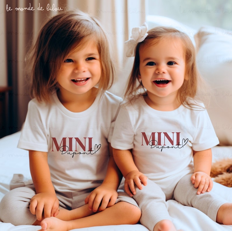 T-shirts personnalisés Monsieur et Madame Mariage duo teeshirts mariée et marié cadeau célébration mariage cadeau EVJF future mariée image 7