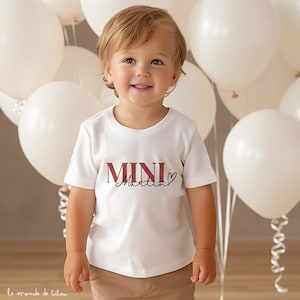 T-shirts personnalisés Monsieur et Madame Mariage duo teeshirts mariée et marié cadeau célébration mariage cadeau EVJF future mariée t-shirt enfant