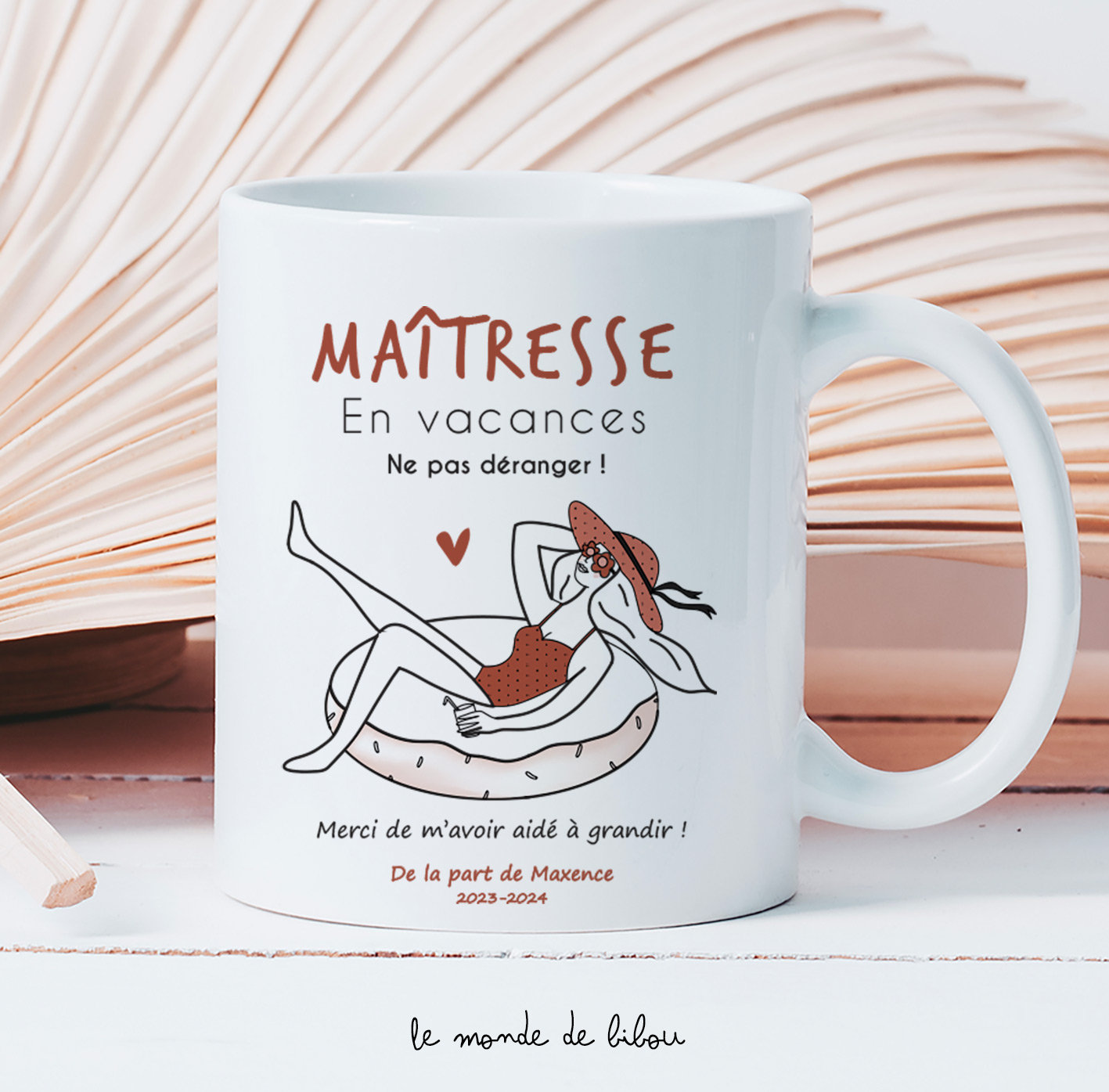 Tasse incassable Licorne - Le Monde de Bibou - Cadeaux personnalisés