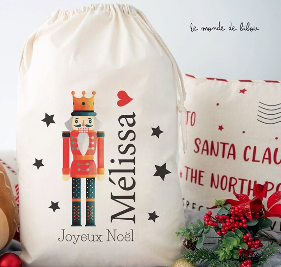 Hotte de Noël XXL personnalisée - Les cadeaux de  - Père Noël