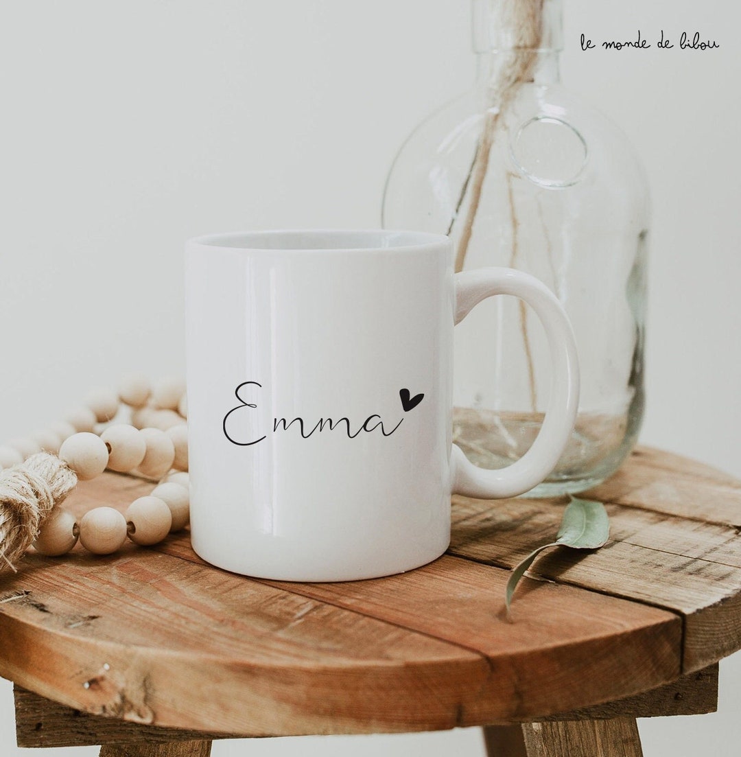 Cadeau personnalisé - mug avec le métier et le prénom de votre choix