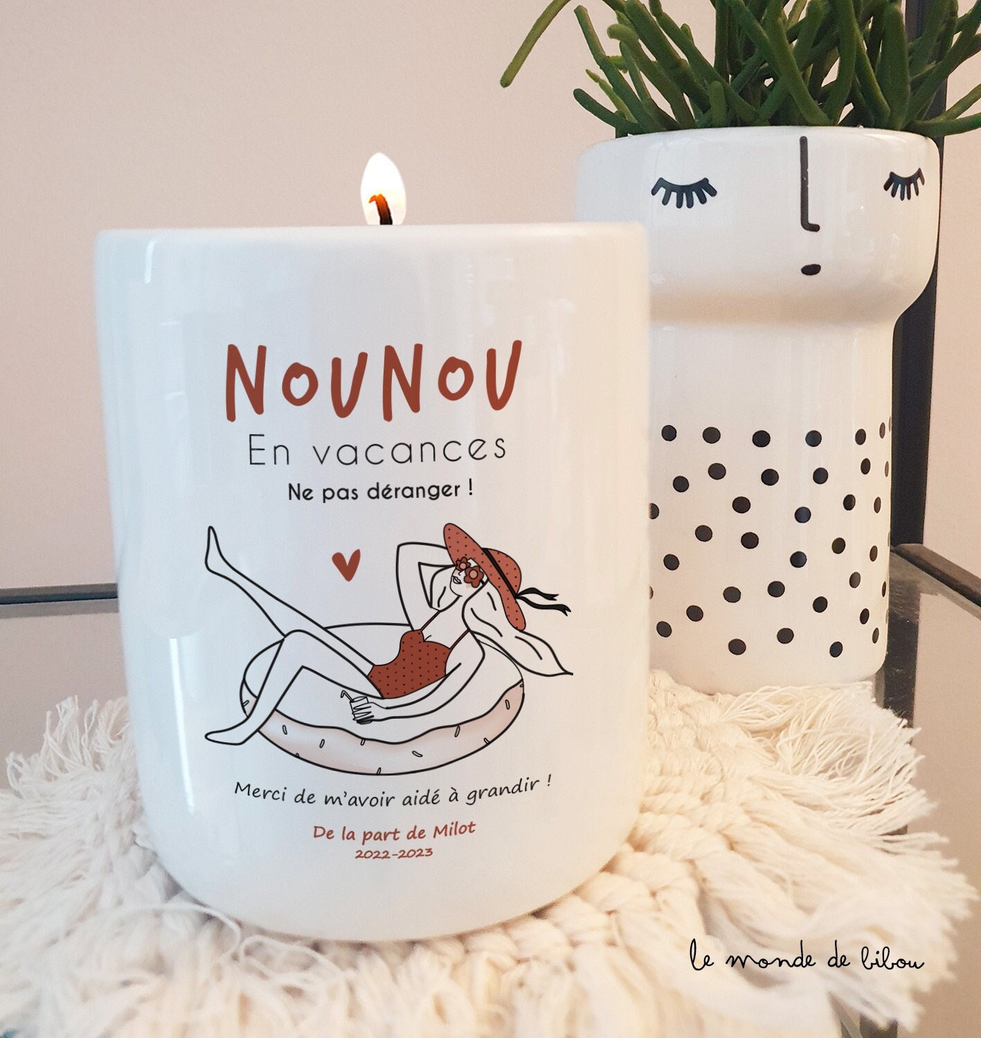 Mug remerciement Nounou - Le Monde de Bibou - Cadeaux personnalisés