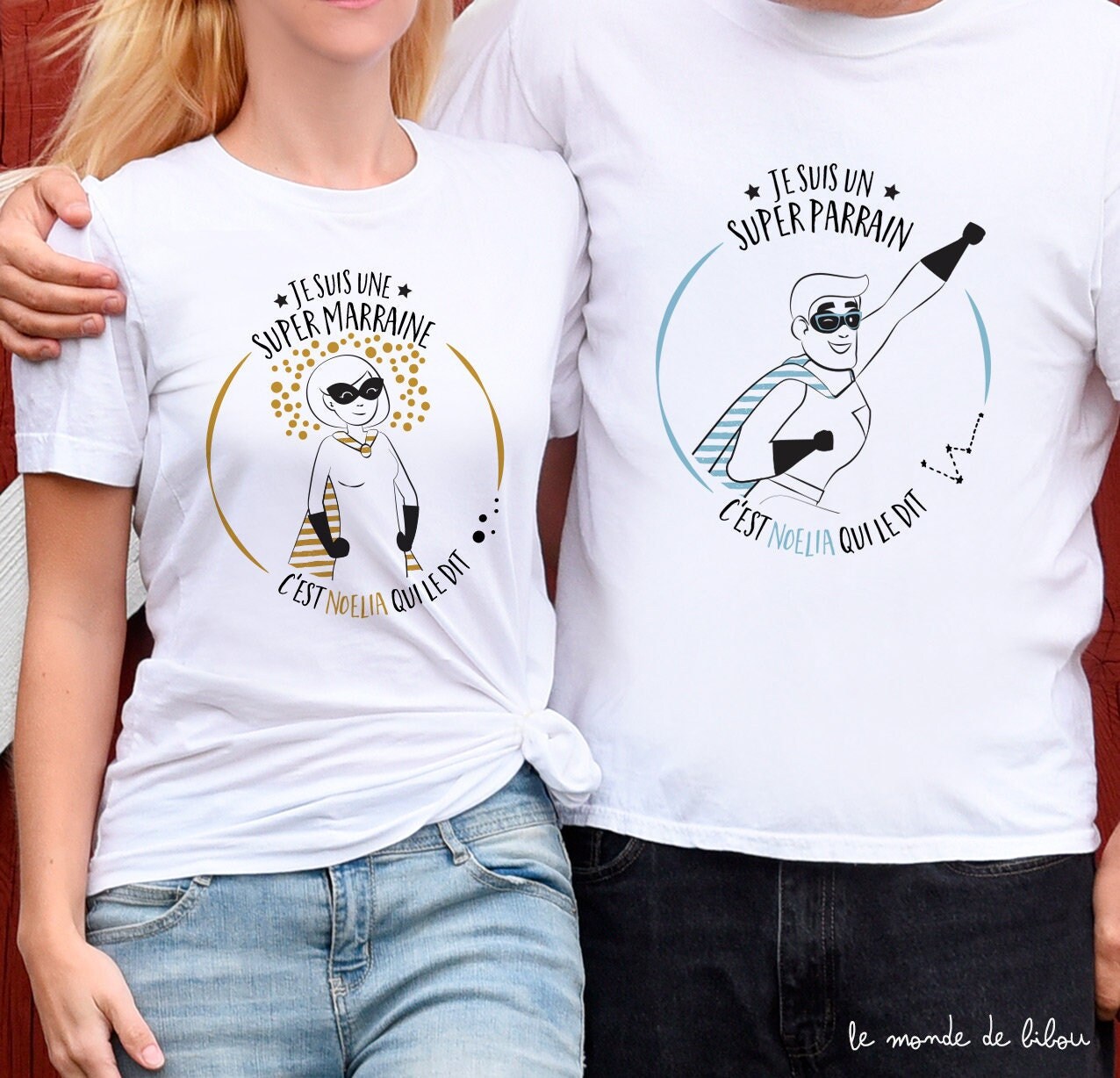 Camiseta personalizada de super madrina y o super madrina Regalo de padrino madrina futuro anuncio de madrina futuro padrino Etsy Espana