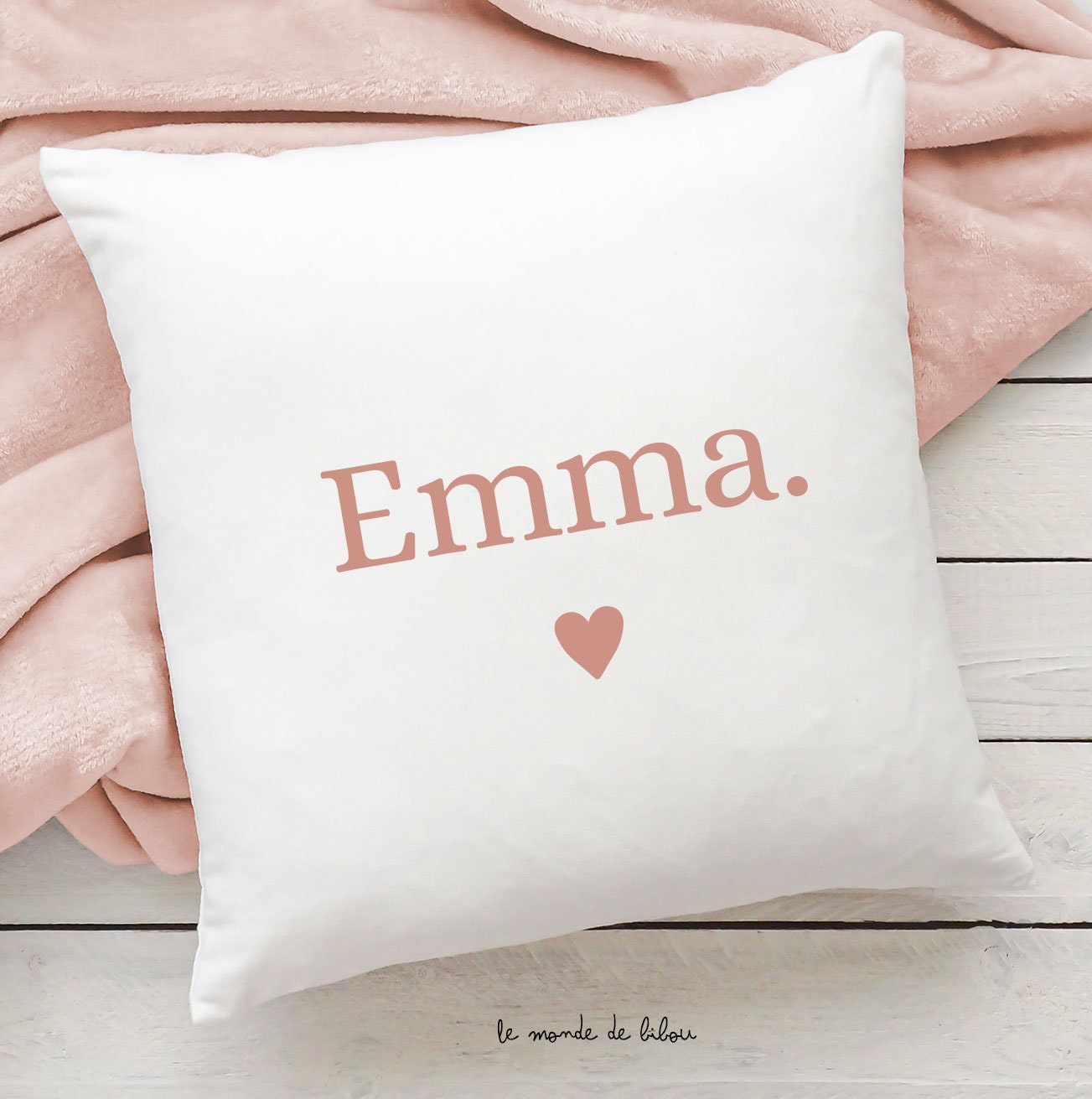 Coussin Prénom Personnalisé - 3 Couleurs