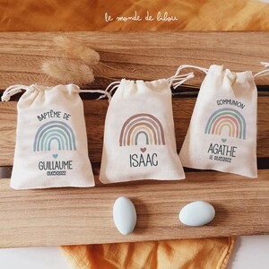 Personalized Rainbow candy bag | guest gifts | Baptism | Communion gifts | birth gifts - ballotin