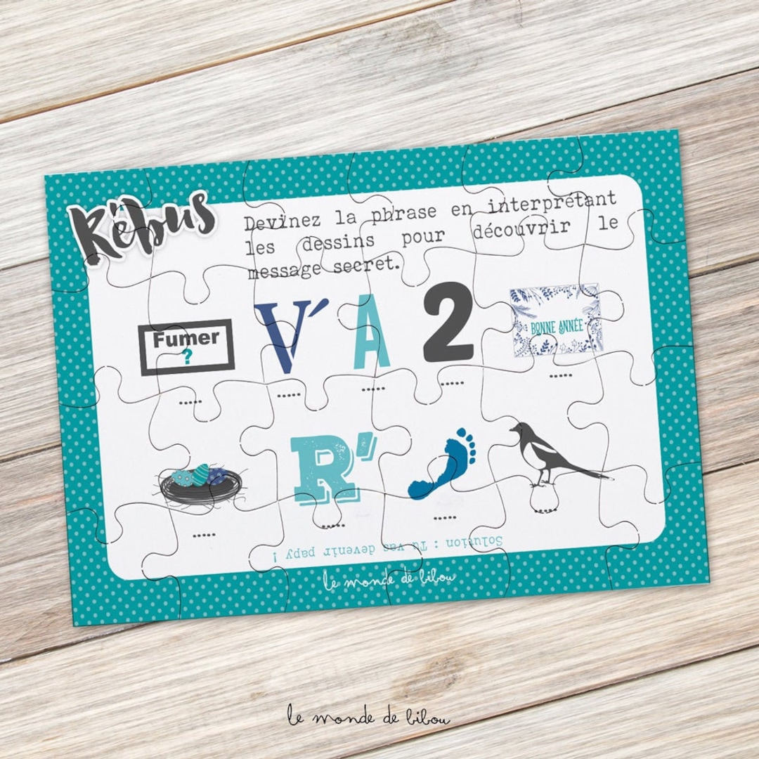 Puzzle Rebus Announcement Grandpa Future Grandpa Announcement Pregnancy ...