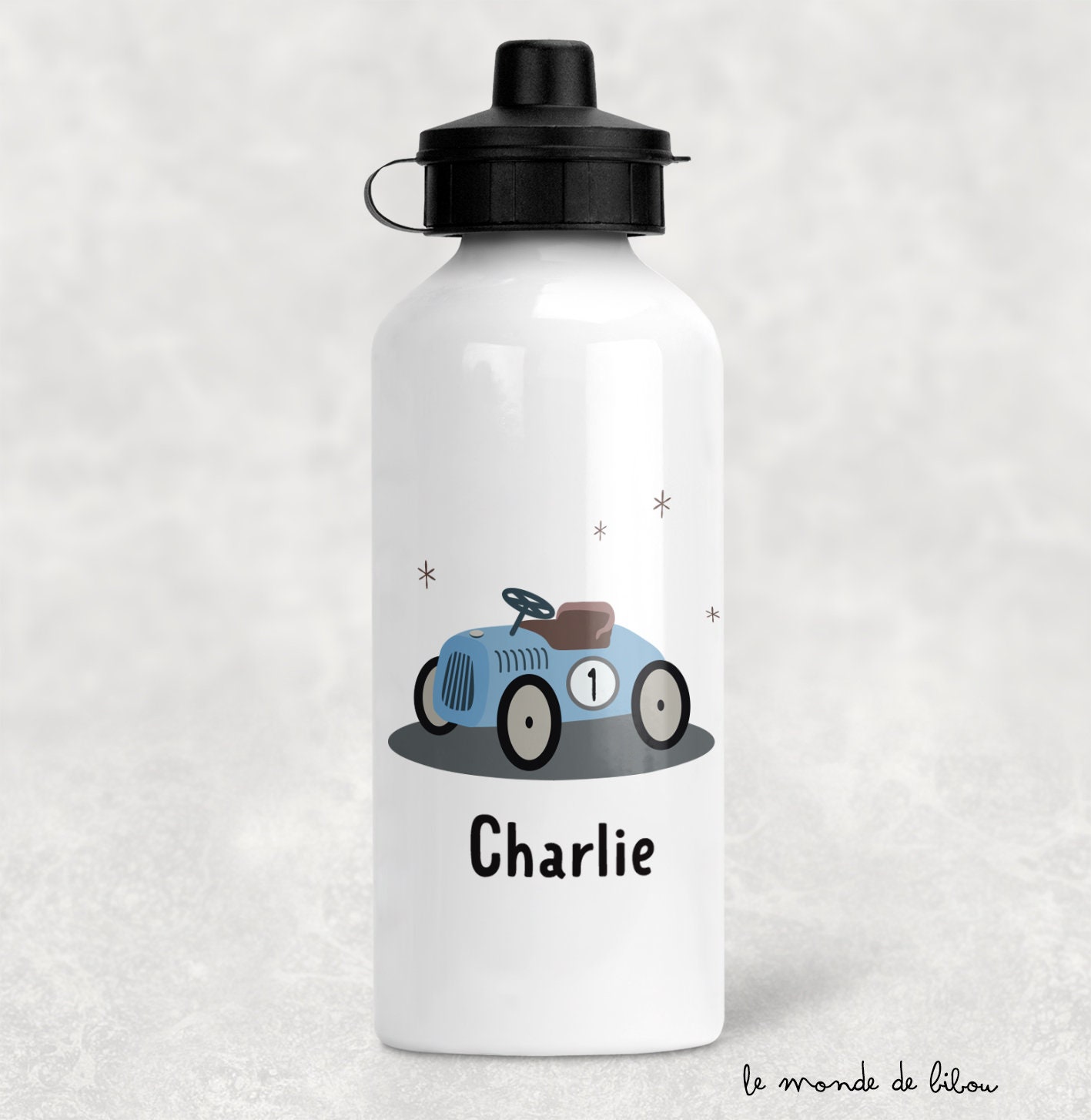 Gourde Enfant Personnalisée Voiture Retro