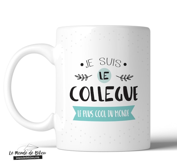 Mug pour un super collègue cadeau collègue de travail joli tasse impression  recto verso -  France