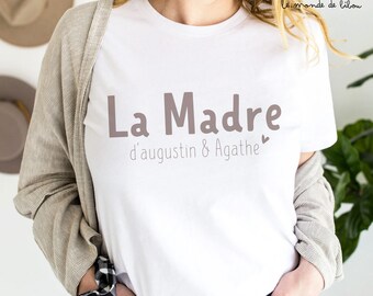 T-shirt personnalisé La Madre - tshirt Maman - cadeau fête des mères - cadeau personnalisable