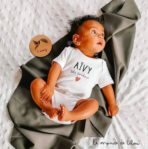 Body bebe personnalise prenom t shirt enfant personnalisable disponible du 3 mois au 14 ans cadeau de naissance cadeau enfant Etsy France