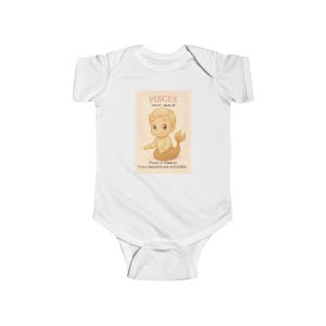 Cute Pisces Infant Bodysuit, Baby Astrology Outfit, Newborn Gift, Zodiac Baby Clothes, Baby Shower Present, Astrology Gift