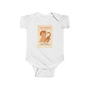Scorpio Infant Bodysuit, Zodiac Baby Outfit, Astrology Newborn Clothing, Horoscope Gift, Cute Baby Bodysuit