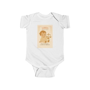 Libra Zodiac Infant Bodysuit, Baby Horoscope Onesie, Cute Astrology Gift, Newborn Outfit, Libra Baby Clothing, Birthday Celebration