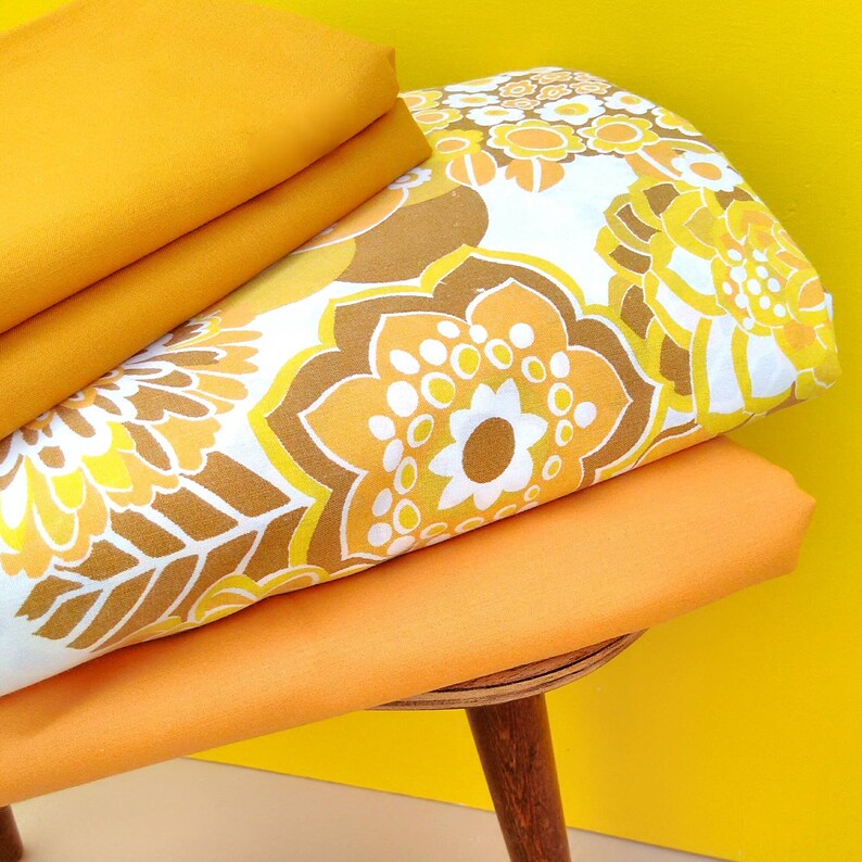 4 Piece Set New 70s Double Size Duvet Cover Double Flat Etsy
