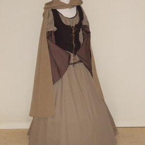 Cashmere hooded cape wool / hooded cloak wool / fantasy cape / woolen medieval cape / victorian / larp cape / outlander cape / warm cape