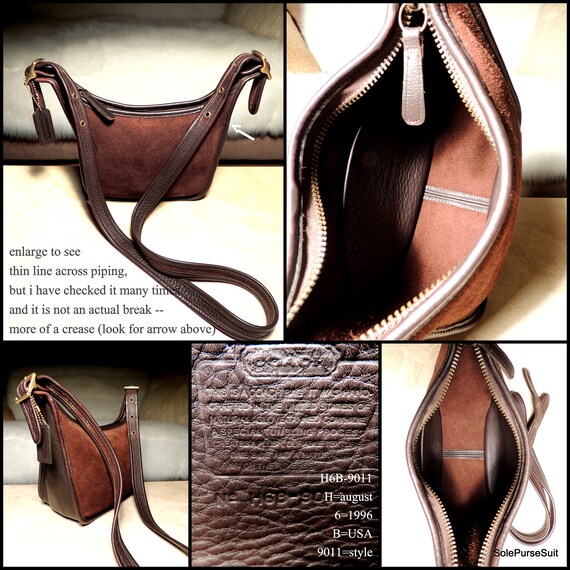 極美品 vintage coach old archive Berkeley 黒 Rare Find Vintage COACH Berkeley Collection 9011 Mahogany Brown