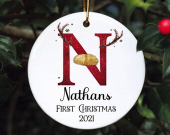 Personalised Baby's First Christmas Bauble, First Christmas Bauble, Personalised Baby First Christmas Bauble, Baby Tree Decoration