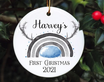 Baby's First Christmas Bauble, First Christmas Bauble, Personalised Baby First Christmas Bauble, Baby Tree Dec, Personalised 1st Xmas Bauble