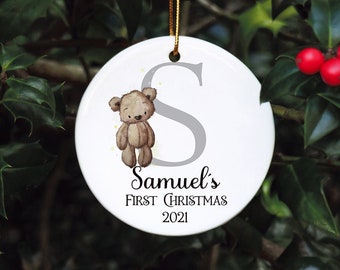 Personalised First Christmas Tree Bauble, Personalised Baby First Christmas Bauble, Baby Tree Personalised Christmas tree decoration,