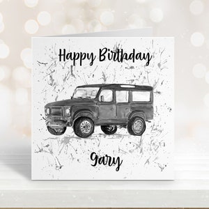 Carte Defender, Carte d’anniversaire pour lui, Carte d’anniversaire pour papa, Carte d’anniversaire pour Grampy