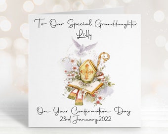 Confirmation Card, Confirmation Card For Granddaughter, Personalised Confirmation Card For Daughter, Confirmation Card For Son, Grandson