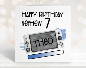 Birthday Card For Gamers, Birthday Card Son, Birthday Card For Son, Any Age Card, Birthday Card For Him, Gamer Birthday Card,