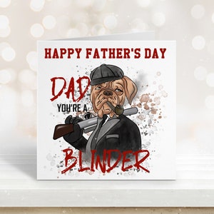 Carte de fête des pères, carte de fête des pères Peaky Blinders, carte de fête des pères pour papa, carte de fête des pères pour Grampy, papa tu es un Blinder
