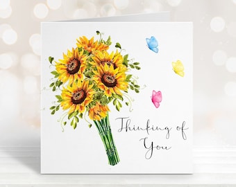 Sympathy Card, Sorry For Loss, Condolence Card, Thinking Of You Card