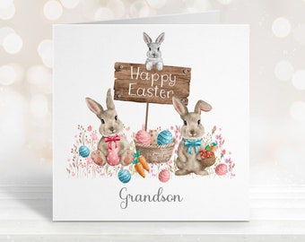 Easter Cards, Grandson Easter Card, Grandson Easter Card, Son Easter Card, Daughter Easter Card, Godson Easter Card, Personalised Card
