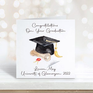 Carte de graduation, carte de graduation personnalisée pour elle, carte de graduation pour fille, carte de graduation pour fils, carte de graduation pour petit-fils