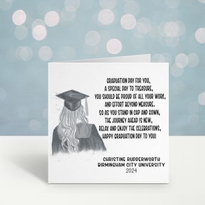 Graduation Card, Personalised Graduation Card For Him, Graduation Card With Poem