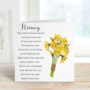 Carte de retraite, Carte de retraite personnalisée pour lui, Carte de retraite personnalisée pour elle, Carte de retraite pour homme, Carte de retraite pour femme