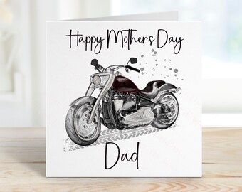 Mother's Day Card For Dad, Mothers Day Card For Nana, Mothers Day Card For Nan, Mothers Day Card For Nanny, Biker Mothers Day Card