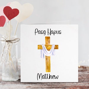 Pasg Hapus, Cerdyn Cymraeg Pasg Hapus, carte de Pâques galloise, Carden Pasg Hapus