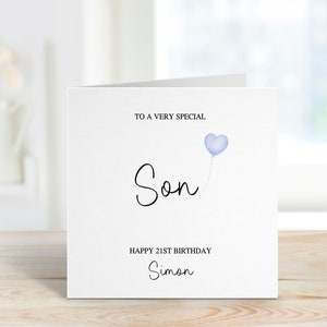 Biglietto di compleanno per figlio personalizzato, biglietto per il 40° compleanno, biglietto di compleanno per cognato, biglietto di compleanno per qualsiasi età, 18, 21, 40