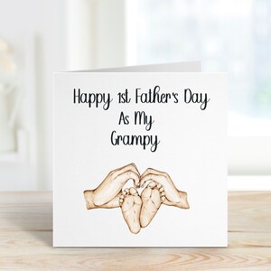 1e Vaderdagkaart, 1e Vaderdag als mijn papa, papa, opa, opa, vader, opa, Baby Eerste Vaderdagkaart, Bampy Vaderdag