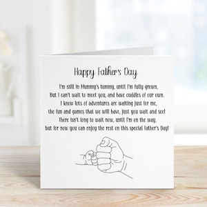 Tarjeta del día del padre de Bump, tarjeta del día del padre para papá, tarjeta del día del padre para papá