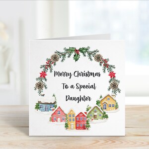 Carte de Noël pour fille, carte de Noël pour amis, carte de Noël pour fils et belle-fille, carte de Noël pour fille
