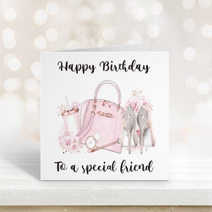 Carte d’anniversaire d’ami spécial, carte d’anniversaire personnalisée, anniversaire d’ami, nièce, sœur, belle-sœur, carte d’anniversaire de fille, tout âge