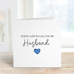 Husband To Be Wedding Day Card, Wedding Day Card For Husband To Be, Wedding Day Card For Groom