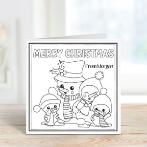 Colorea tus propias tarjetas de Navidad, Los niños colorean tus propias tarjetas de Navidad, Paquete de actividades de tarjetas para niños