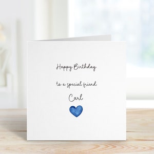 Carte d'anniversaire personnalisée spéciale ami, carte d'anniversaire d'ami, cartes d'anniversaire pour elle, cartes d'anniversaire pour lui