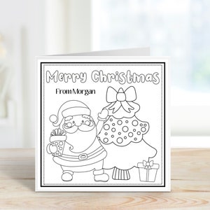 Colorea tus propias tarjetas de Navidad, Los niños colorean tus propias tarjetas de Navidad, Paquete de actividades de tarjetas para niños